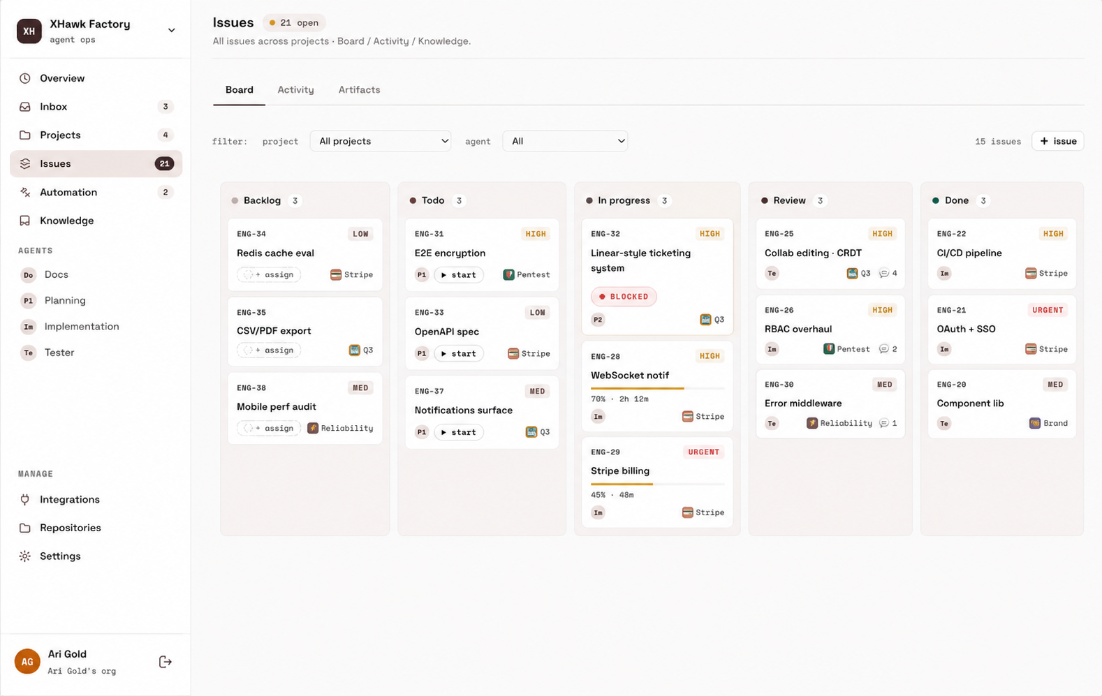 XHawk Dashboard