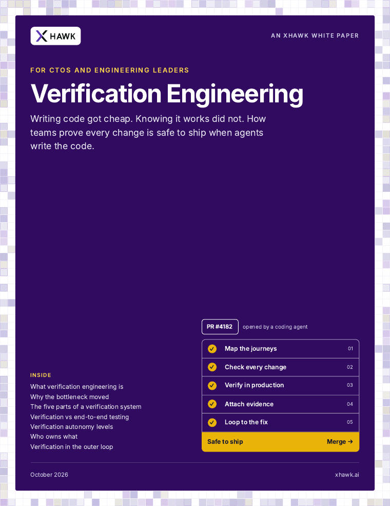 Cover of the XHawk whitepaper, Verification Engineering